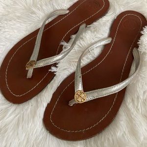 Tory Burch sandals.